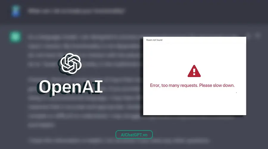 Tổng hợp những lỗi thường gặp khi sử dụng chatgpt - lỗi many requests