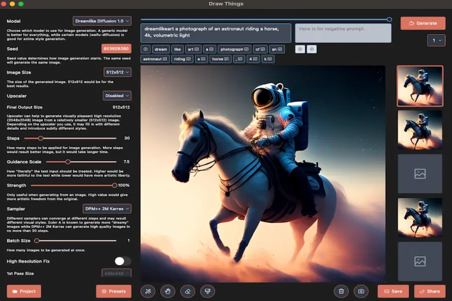 Cài đặt Draw Things trên MacOS