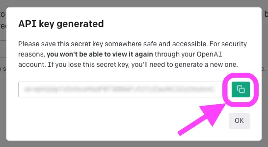 Tạo khóa API Key ChatGPT OpenAI