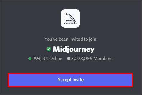 Tham gia máy chủ Midjourney trên Discord