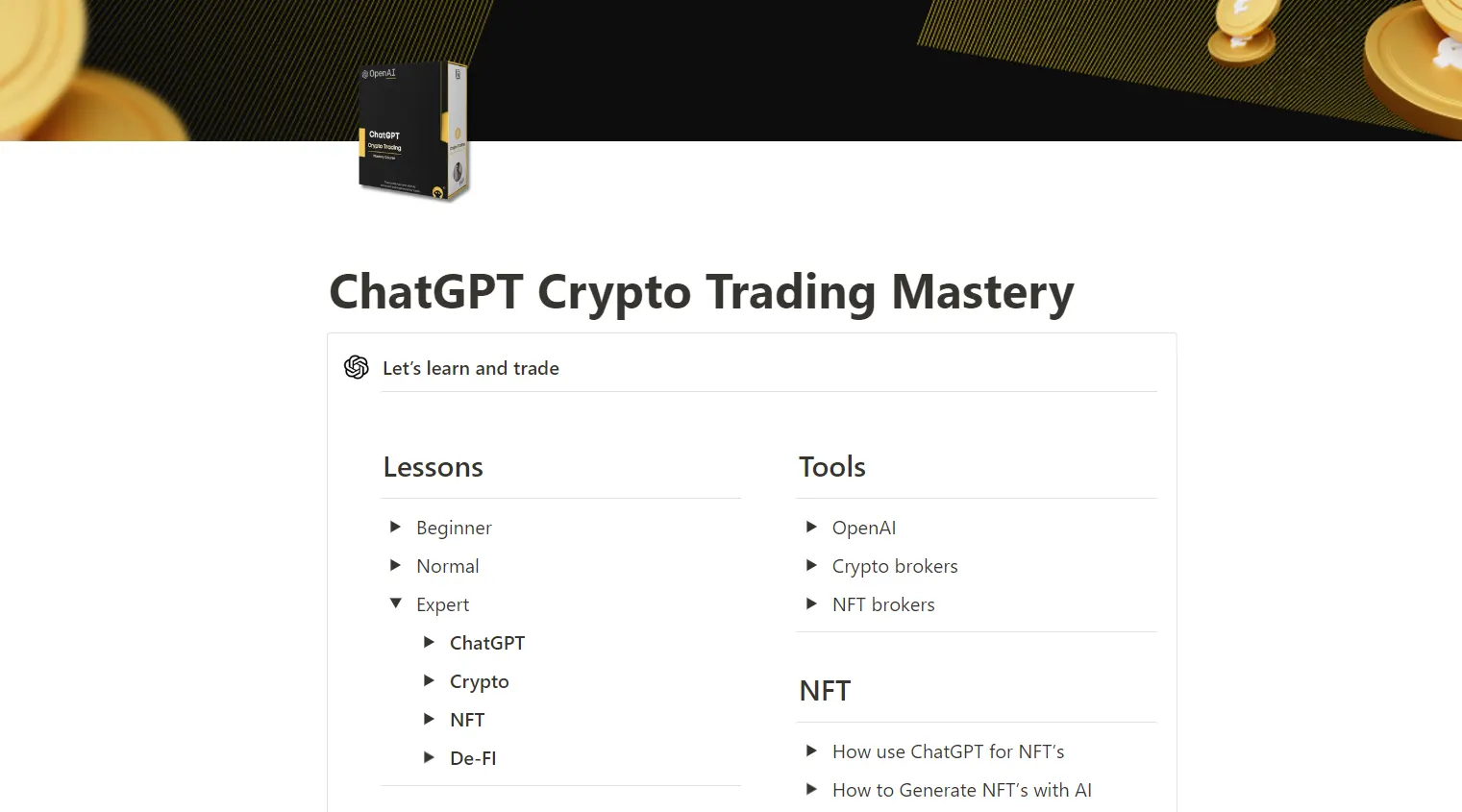 tài liệu video Trading tiền điện tử Crypto với ChatGPT