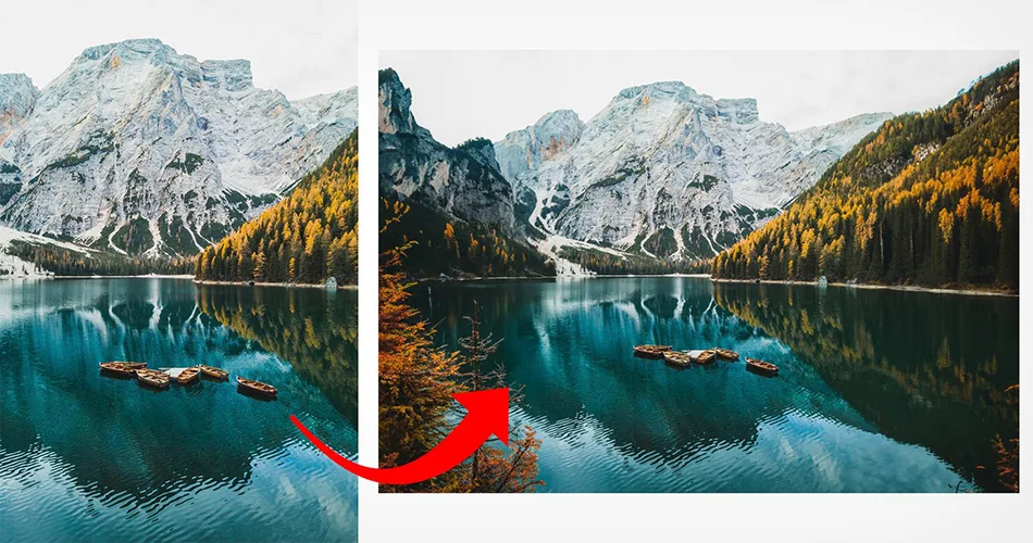 Mở rộng hình ảnh với Generative Fill AI tool in Adobe Photoshop