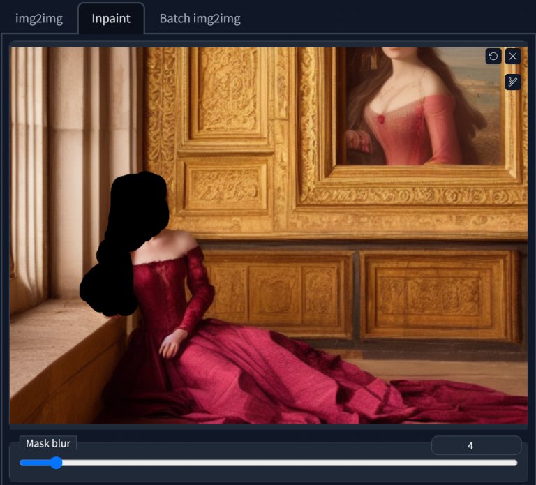 Tạo lớp phủ mask inpaint