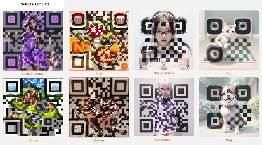 Template AI QRCode